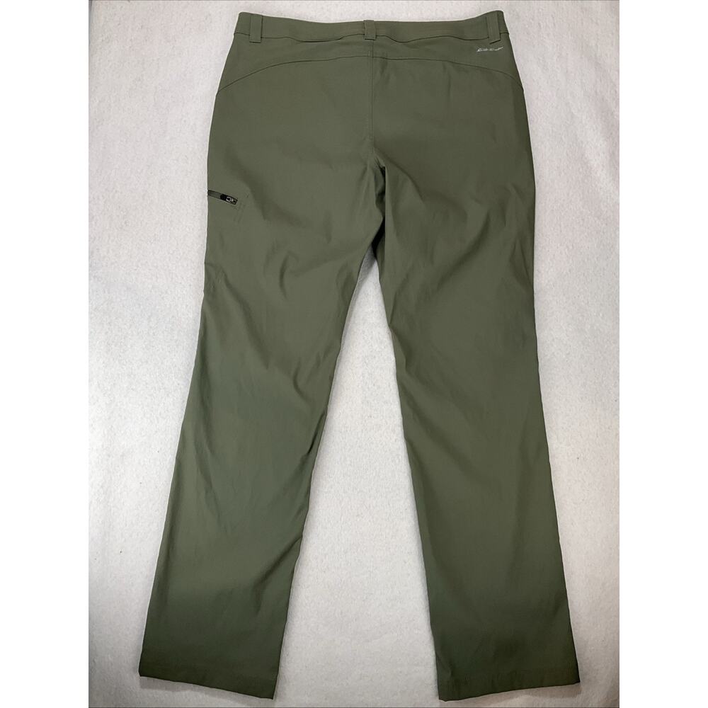 Eddie Bauer Guide Pro Pants Womens 12 Olive Green Hiking Stretch Cargo Excellent - Picture 9 of 14